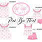 PO101 Pink bow embroidery ruffle collection