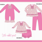 PO101 Pink bunny print ruffle collection