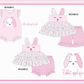 PO101 Pink easter bunny applique floral gingham collection