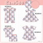 PO101 Pink easter bunny checkered bow bamboo collection