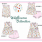 PO101 Pink floral print ruffle gingham collection