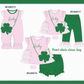 PO101 Pink lucky clover bag ruffle collection