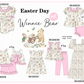 PO101 Pink winnie bear bow collection
