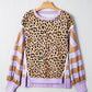Stripe Leopard Pullover RTS