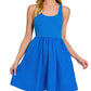 Combined Knit Woven Dress Zenana RTS