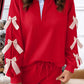 Red Satin Bow Set LT