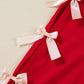 Red Satin Bow Set LT