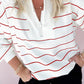Striped Zip Up Top *TWO COLORS* LT