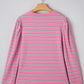 Rose Stripe Textured Top RTS