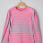 Rose Stripe Textured Top RTS