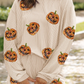 PARCHMENT PUMPKIN CORDED SET RTS