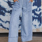 Seam Detail Raw Hem Pants RTS