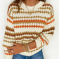 Stripe Eyelet Sweater *TWO COLORS* LT