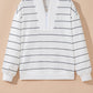 Striped Zip Up Top *TWO COLORS* LT