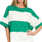 French-Terry Exposed Seam Top Zenana RTS