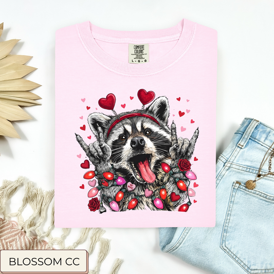Valentine Raccoon Tee.