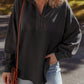 Waffle Knit Half Zip LT