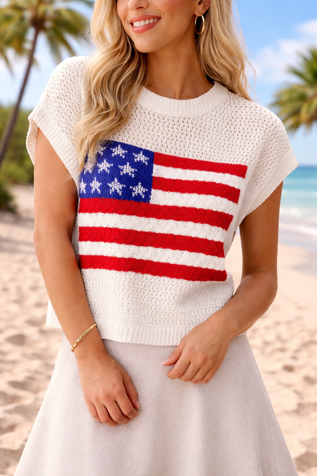 Flag Sweater Top *multiple colors* RTS