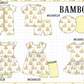 PO101 Yellow winnie bear print bamboo collection
