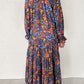 Blue Floral Maxi Dress RTS