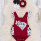 South Carolina Embroidered Floral Ruffle Bubble