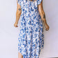Blue Floral Midi Dress January.