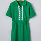 Green Elastic Waist Mini Dress January.