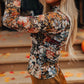Floral Mesh Top July.