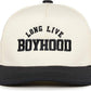 Kids/Baby Two Tone Cap - Long Live Boyhood - Black/Beige