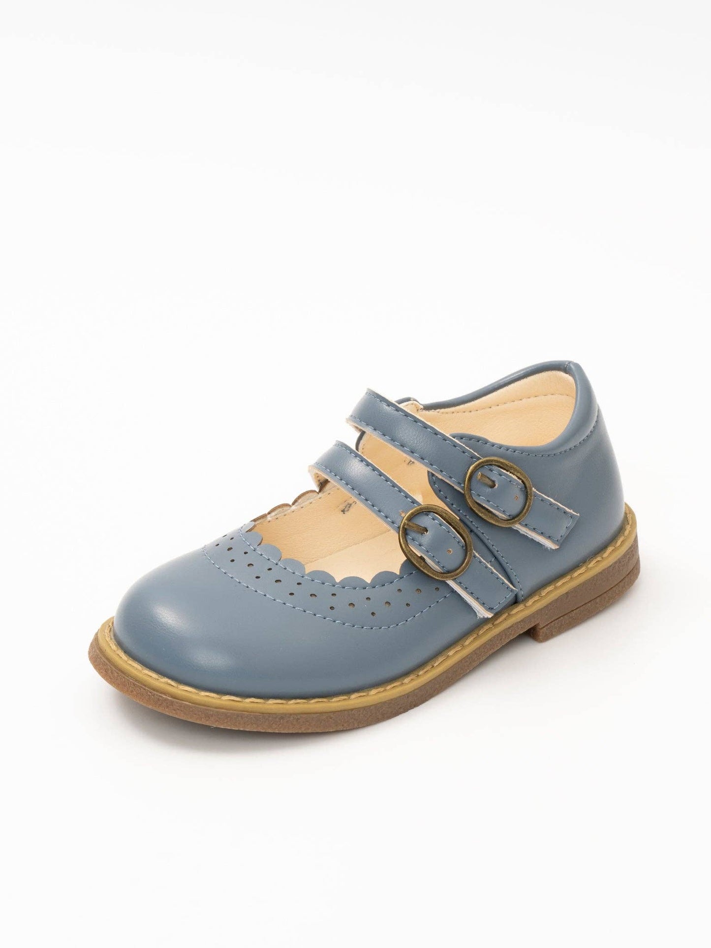 Double Buckle Mary Jane Hard Sole Shoes