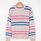 Stripe Eyelet Sweater *TWO COLORS* LT