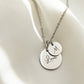 Personalized Disk Necklace with Custom Kids Initials