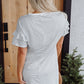White Stripe Sequin Dress RTS