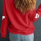 Red Sequin Game Day Pullover RTS