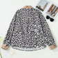 Leopard Split Neck Plus Blouse RTS