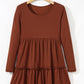 Chestnut Ribbed Dress July.