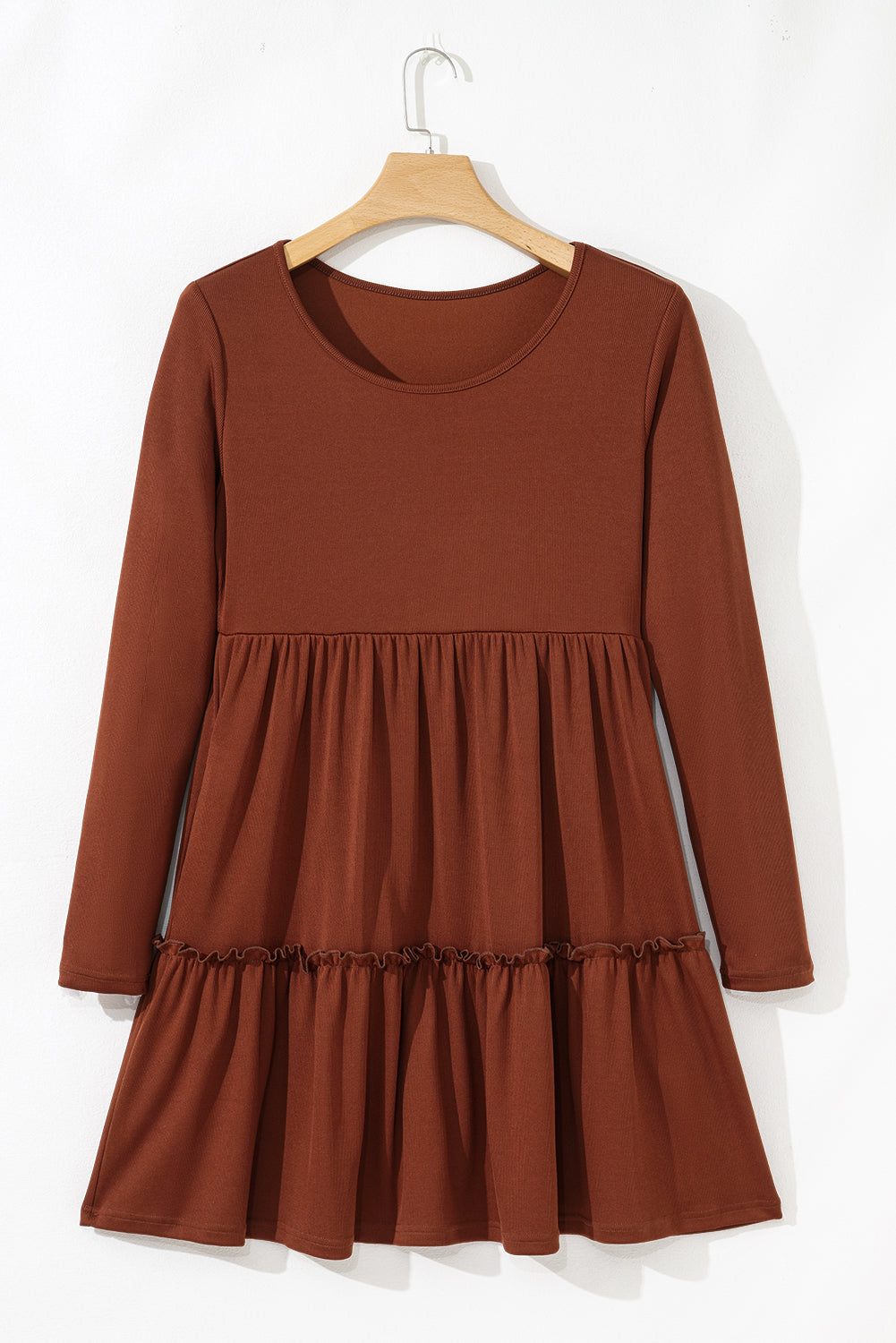 Chestnut Ribbed Dress July.