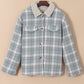 Blue Plaid Sherpa Jacket LT